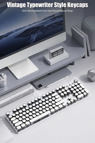 Typewriter Keyboard, Wired USB-C Mechanical Gaming Keyboard in Kuwait