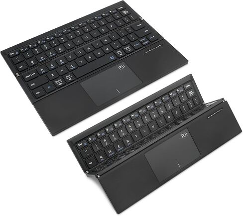 Rii Tri-Foldable Bluetooth Keyboard with Touchpad,Rechargeable RK811 in Kuwait
