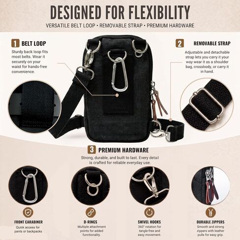 Ranboo Small Crossbody Purse Sling Bag Phone Pouch Fanny Pack Belt Holster in Kuwait