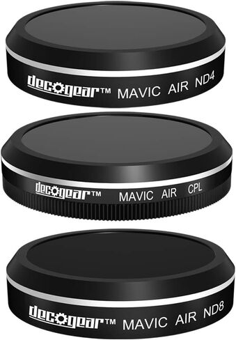 Deco Gear Filter Kit (CPL+ND4+ND8) for Camera on The Mavic Air Quadcopter Drone in Saudi Arabia
