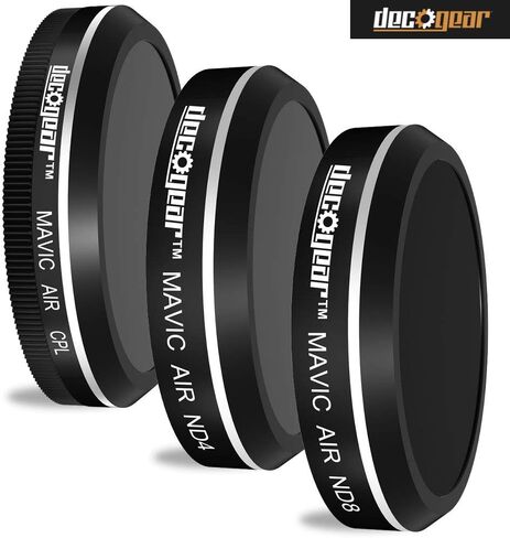 Deco Gear Filter Kit (CPL+ND4+ND8) for Camera on The Mavic Air Quadcopter Drone in Saudi Arabia