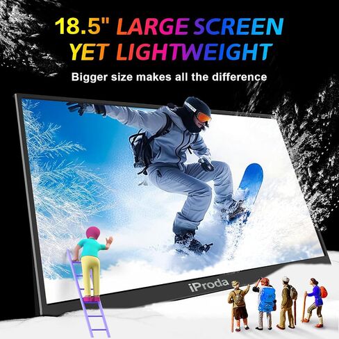 18.5 inch Portable Monitor for Laptop120hz Portable Gaming Monitor FHD1080 in Saudi Arabia