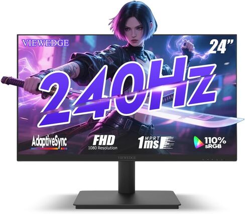 Viewedge 24 Inch Gaming Monitor with 240Hz 1ms FHD 1080p Computer Monitor in Saudi Arabia