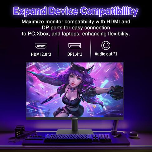 Viewedge 24 Inch Gaming Monitor with 240Hz 1ms FHD 1080p Computer Monitor in Saudi Arabia