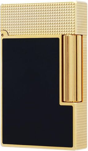 Classic Black Lacquer Brass Lighter – Iconic “Ping" Sound in Saudi Arabia
