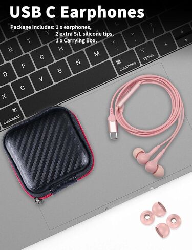 USB C Headphone for Samsung S26 S25 FE S24 A16 A17 Z Wired Earbuds Magnetic in Kuwait