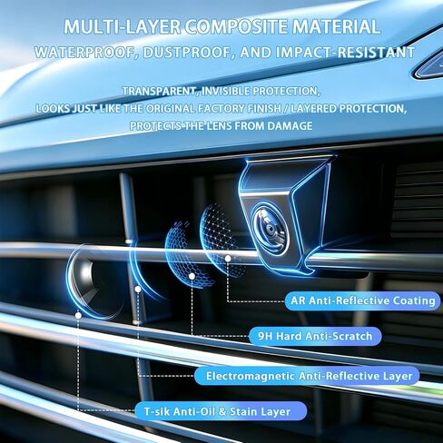 Car Camera Lens Protector, Car Rear View Camera Cover, Car Camera Rain Cover, Backup Camera Cover, High-Transparency Protective Lens Guard for Car (2) in Kuwait
