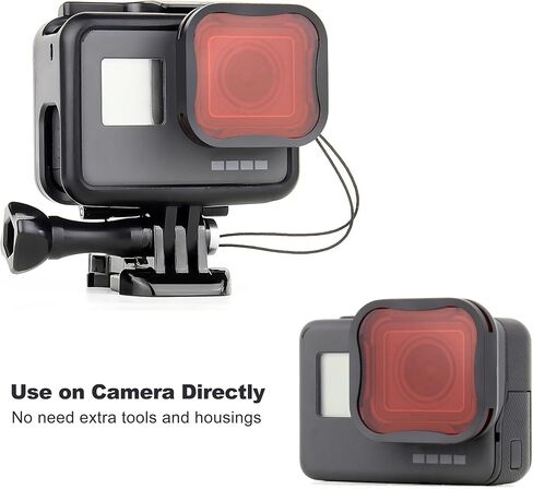 GEPULY ND Filter Snorkel Filter for GoPro Hero 5 6 7 Black Hero(2018) in Kuwait