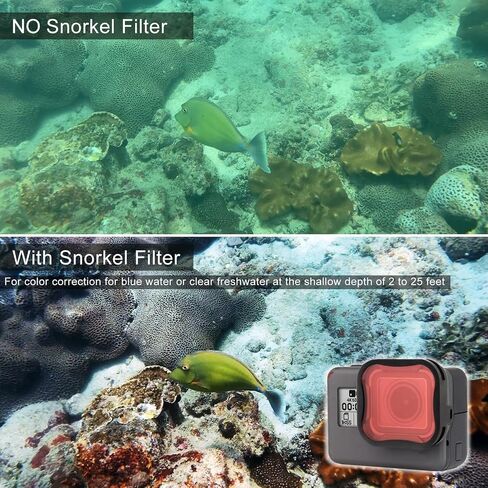 GEPULY ND Filter Snorkel Filter for GoPro Hero 5 6 7 Black Hero(2018) in Kuwait