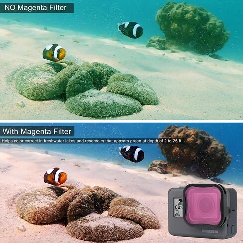 GEPULY ND Filter Snorkel Filter for GoPro Hero 5 6 7 Black Hero(2018) in Kuwait