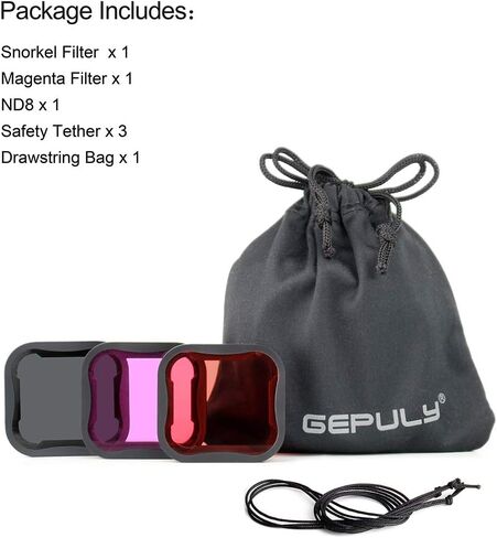 GEPULY ND Filter Snorkel Filter for GoPro Hero 5 6 7 Black Hero(2018) in Kuwait