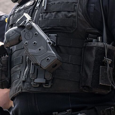 Taser X26P and X1 Level 2 Duty Holster with Tek-Lok Belt Attachment Clip - OWB Taser Holster for Duty, Leo and Military (Right Hand) - by Blade-Tech Holsters in Kuwait
