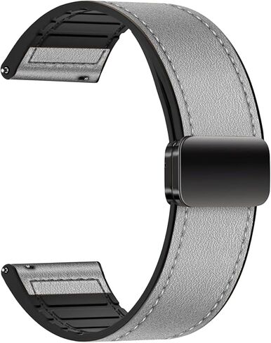Quick Release Watch Band Compatible With Withings ScanWatch Nova 2026 Faux Leather Adjustable Clasp Replacement Band in Kuwait
