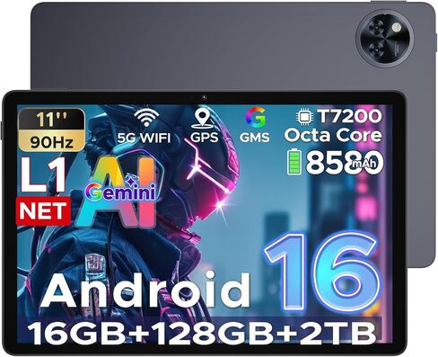 U11 Android 16 Tablets, 11 Inch Tablet with Gemini AI in Kuwait