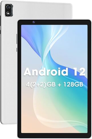 10 Inch Tablet, Android OS, 2GB RAM + 32GB Storage, Quad-Core Processor, 6000mAh Battery, 10.1" HD IPS Display, Wi-Fi 6, Dual Camera, Silver in Kuwait