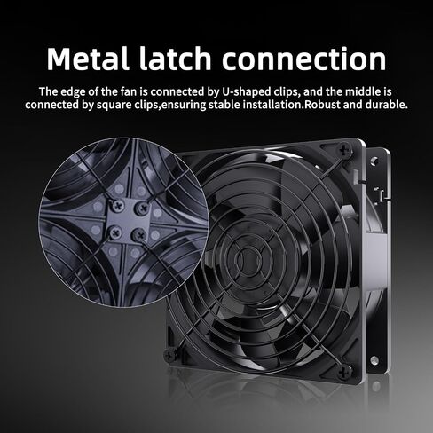 Computer Fan with AC Plug, 120mm Fan Variable Speed Axial Muffin PC Fan with Controller, 220V Small Exhaust Fan, 12V Computer Fans, Case Cooling for PC, Server, Cabinet, Router, Receiver (1 Pack) in Kuwait