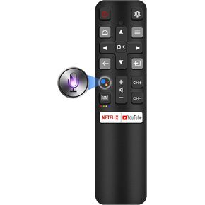 Smart Remote Compatbile with TCL Remote Control Replacement, Voice Control, New Upgraded RC802V Universal for TCL TV remotes, Google, Android Smart TVs, Control para remoto in Saudi Arabia