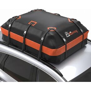 Asinking Car Rooftop Cargo Carrier Bag 21 Cubic feet Waterproof Car Roof Top Bag for All Cars with/Without Rack, Includes Anti-Slip Mat, 10 Reinforced Straps, 6 Door Hooks, Luggage Lock in Saudi Arabia