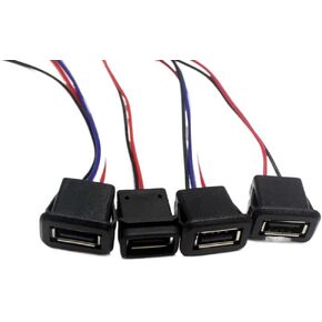 USB 2.0 Female Power Jack 2/4 Pin with PH2.0 Cable Terminal in Kuwait