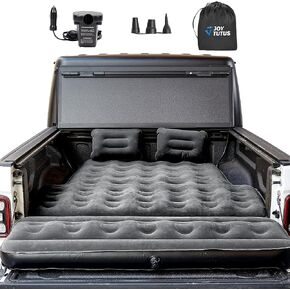 JOYTUTUS 5-5.2Ft Truck Bed Air Mattress with Removable Tailgate Extension, Thickened Inflatable 5ft Compact Short Truck Beds, Compatible with Tacoma&Ranger&Gladiator&Colorado&Canyon,Black in Kuwait