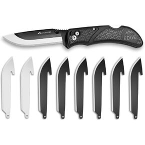 OUTDOOR EDGE 3.0" Onyx EDC with 3 Stainless & 6 Black Drop-Point Blade Pack | Pocket Knife with Replaceable Blades and Pocket Clip | The Perfect Razor Sharp EDC Knife in Kuwait