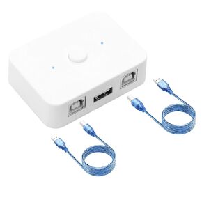 SinLoon 2 Port USB 2.0 Printer Sharing Switch - Manual & Mouse Switching in Kuwait