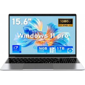 Laptop Computer, Gaming Laptops 2026, 15.6 Inch Lap Top PC Windows 11 Pro, 16GB RAM 512GB SSD, Core i7-7600U Processor(up to 3.9GHz), Office 365, for Business and Students, Backlit Keyboard in Kuwait