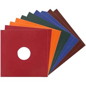 Kisangel 5pcs Protective Paper Sleeves for 12 Inch Vinyl Records Anti-Fingerprint and Easy to Open for Safe in Saudi Arabia