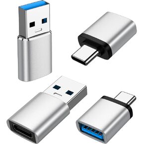 USB to USB C Adapter & USB C to USB Adapter,5Gbps Type C OTG Adapter 4Pcs in Kuwait