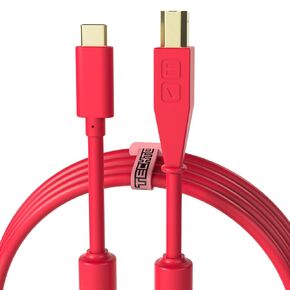 DJ TechTools Chroma Cable: Audio Optimised USB-C to USB-B Cable with 56K Resistance (Red, 39, Inches) in Kuwait