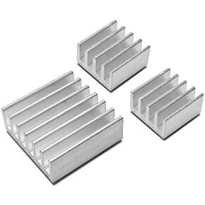 Self-Adhesive Aluminum CPU Heatsink CPU Cooler for Raspberry Pi 3,Pi 2,Pi Model B+ CPU Heat Sinks RAM Cooling Kit(Set of 3 Pcs) in Kuwait