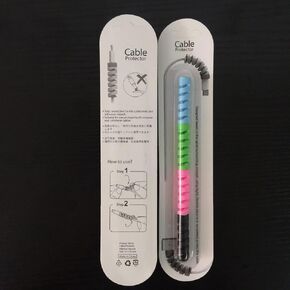 Cable Protector Spiral Wrap Durable AntiBreakage for Charger and Phone Cables PVC Material 4 Colors in Kuwait