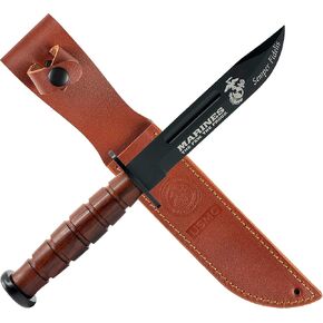 Military Gift Shop USMC Full Size Marine Corps USMC Fighting Knife | Disabled Veteran Owned SMALL Business | USMC Large Fignting Knife in Kuwait