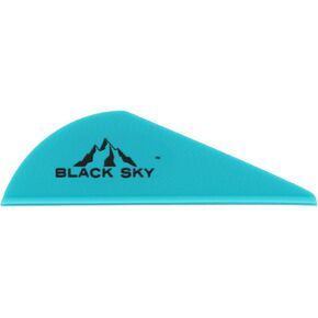 Bohning Black Sky 2.0" Hunting, 3D, Crossbow Vanes, 100 Pack, Teal in Kuwait