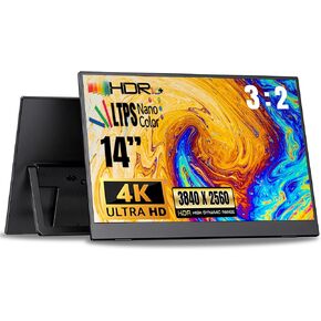 14" 4K Portable Monitor, USB-C & HDMI for Laptop & Travel in Kuwait
