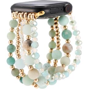 Pearl bead elastic stretch Bracelet Compatible for iwatch Series in Saudi Arabia
