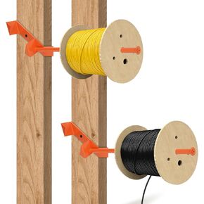 2 Pack Stud Mounted Cable/Wire Dispenser, Heavy Duty Steel in Kuwait