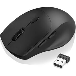 2.4G Silent Ergonomic Wireless Side Button Mouse Black in Kuwait