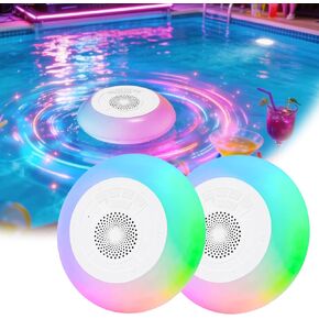 Floating Pool Speaker, IP68, RGB Lights, 360° Sound, for Pool in Kuwait