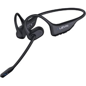 Open Ear Headphones with Mic, 29g Trucker Bluetooth Headset with Microphone, Bluetooth Headphones with Noise Cancelling Mic, Wireless Headset with Mic for Work Workout Driving Call Office Running in Kuwait