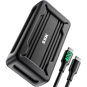 SSK USB4 NVMe Enclosure 40Gbps PCIe4 NVMe to USB-C M.2 SSD Enclosure in Kuwait