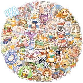 200PCS Animal Bookish Stickers, Cute Book Stickers in Saudi Arabia