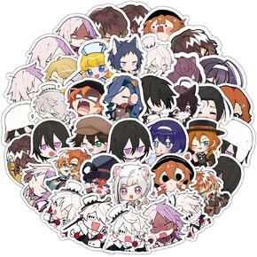 66Pcs Cartoon Bungo Stray Dogs Themes Waterproof Stickers in Kuwait