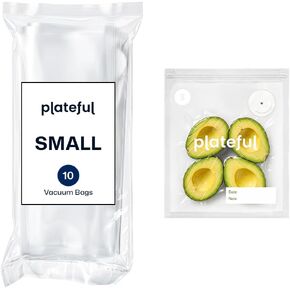 Plateful Reusable Vacuum Sealer Bags for Food, 10 x Medium in Kuwait