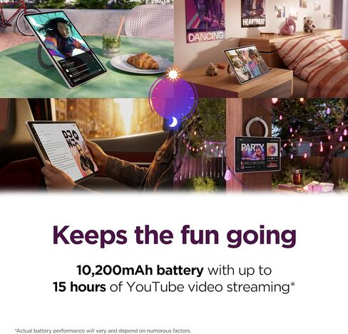 Lenovo Tab Plus Gen 2 - Entertainment Tablet and Clear Case - 12.1″ 2.5K IPS Touch Display - 120Hz - MediaTek Dimensity 7400 CPU - 8GB Memory - 256GB UFS Storage - Integrated Arm Mali-G615 MC2 GPU in Kuwait
