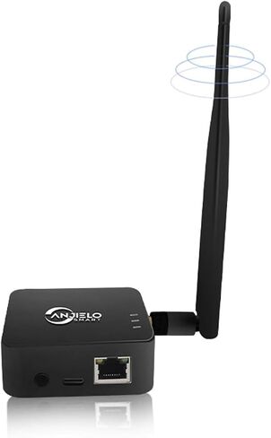 Wireless Bridge,2.4G Point to Point Outdoor 1KM Long Range WiFi Bridges for PtP/PtMP with High Gain Antenna, Type-C Adapter, RJ45 Ethernet Port (Black) (2 Pack TX) in Kuwait