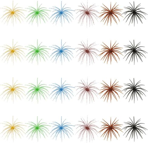 24pcs Urchin Baits for Bass Fishing Soft Dice Fishing Lures for Freshwater in Kuwait