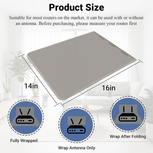 NIULAFAR WiFi Router Cover & Faraday Phone Bag – E.M.F/RF Shielding in Saudi Arabia
