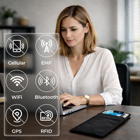 NIULAFAR WiFi Router Cover & Faraday Phone Bag – E.M.F/RF Shielding in Saudi Arabia