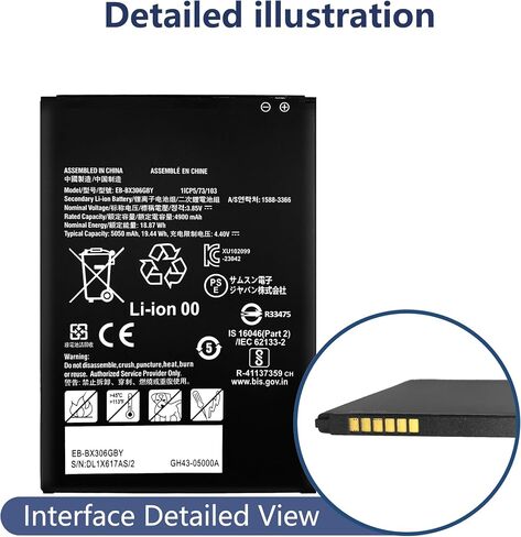 EB-BX306GBY Battery Compatible with Galaxy Tab Active 5 5G Replacement Battery for with Repair Tool kit in Kuwait